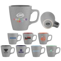 12 oz Luca Matte Gray Ceramic Mug