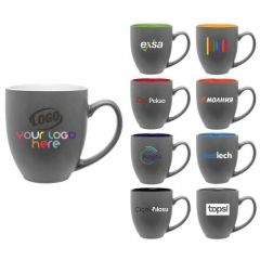 15 oz Matte Gray Bistro Mug
