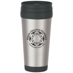 Promo Tumblers - Stainless Steel Tumbler With Slide Action Lid And Plastic Inner Liner | 16 oz 