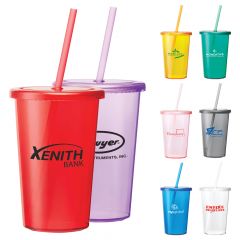 Wholesale Tumblers - Sizzle Tumbler With Straw | 16 oz 