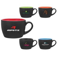 Custom Coffee Mugs - Bolzano Ceramic Mug - Matte Black | 18 oz